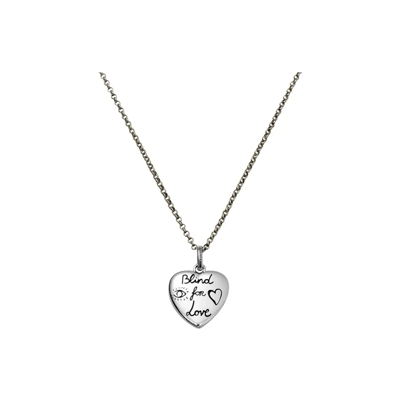 GUCCI 925 Sterling Silver Necklaces Women's Silver-0