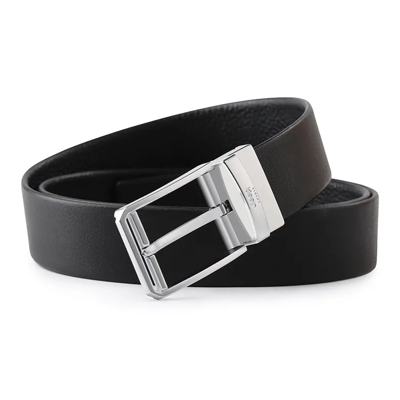 JEEP SPIRIT High End Business Formal Luxury Brand Leather Belts Men's Width  3.5cm-1