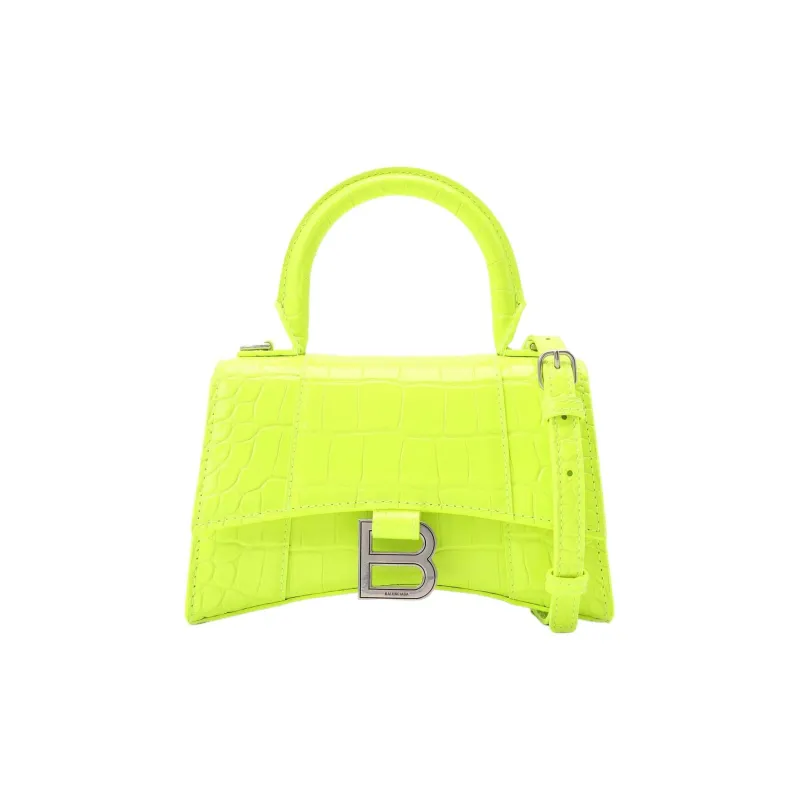 Balenciaga Hourglass Natural Leather Hourglass Bag Shoulder Bag Crossbody Bag Handbag Extra Small Women's Light Green-1