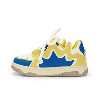 KARLIE KELLER Low-Top Skateboard Shoes Women's Blue Yellow