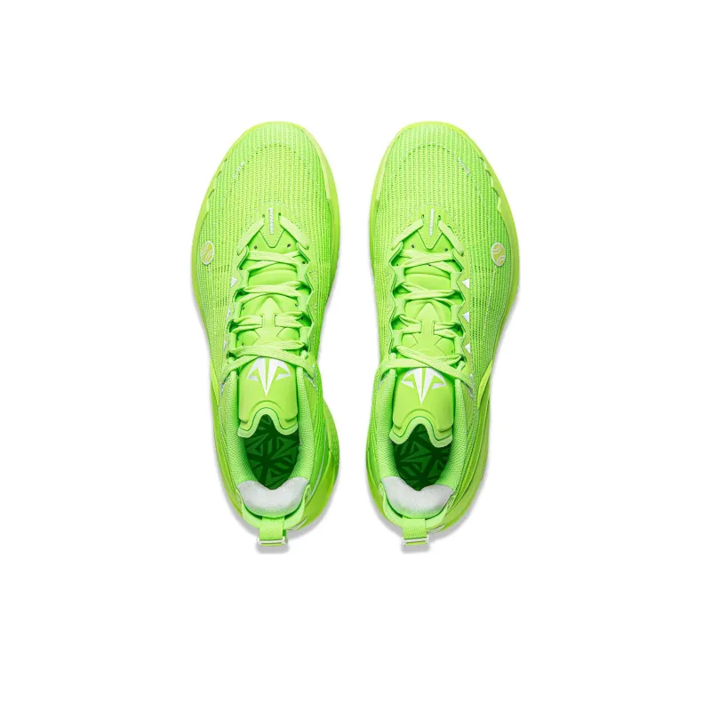LINING JB2 Basketball Shoes Men Low Top Fluorescent Vanilla Green-3