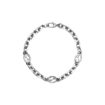 GUCCI Sterling Silver Bracelets Unisex Silver