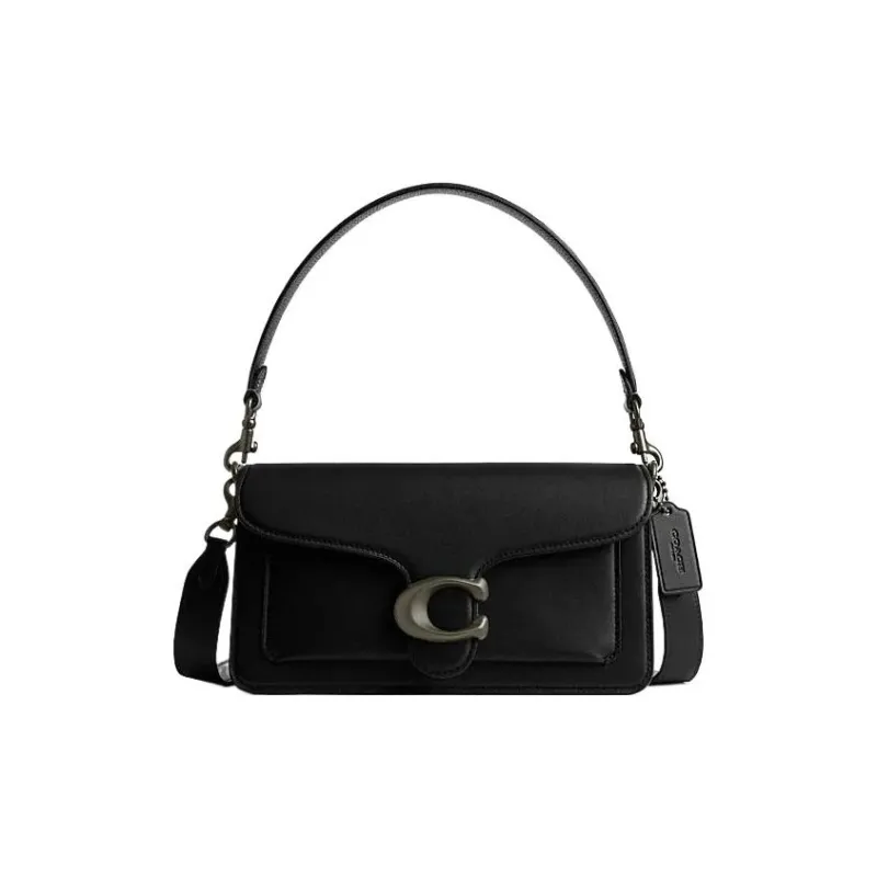 COACH Tabby Cow Leather Portable Crossbody Bag Shoulder Bag Women's Black-0