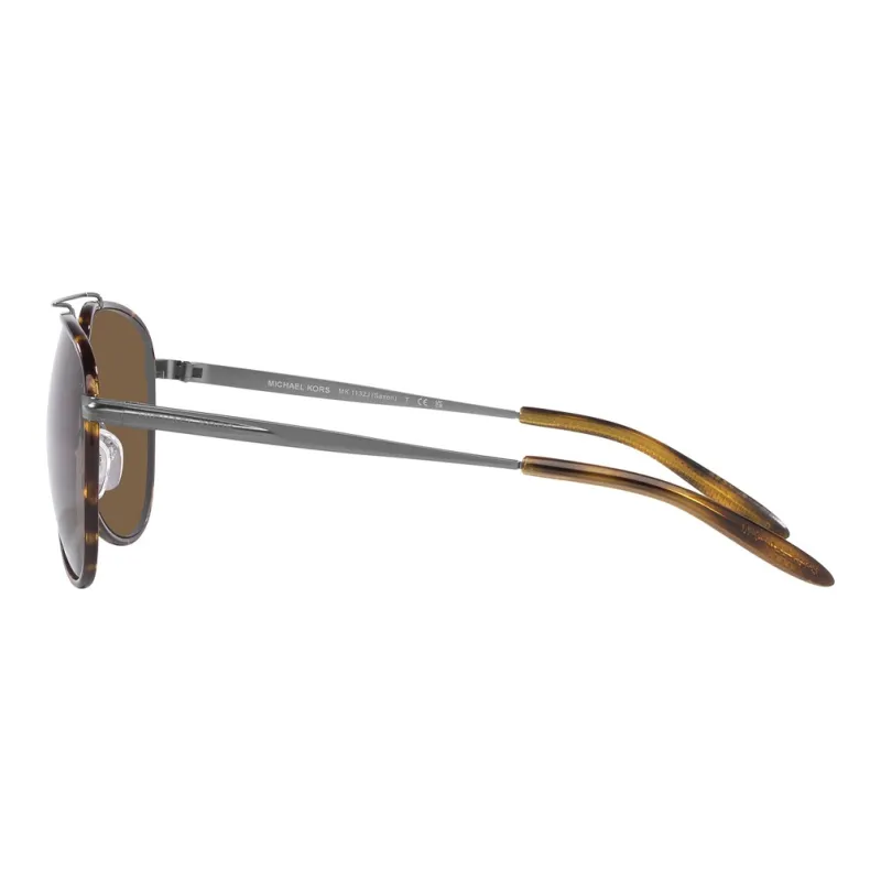 MICHAEL KORS Metal Aviator Sunglasses Men's Gray-3