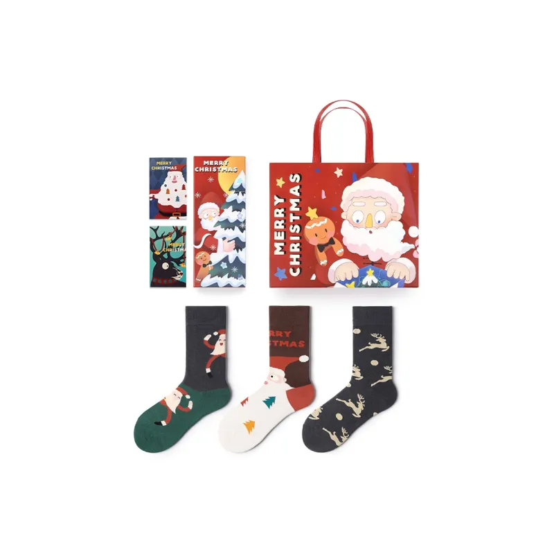 Primeet Mid Calf Socks Box 3 Pack Unisex-8