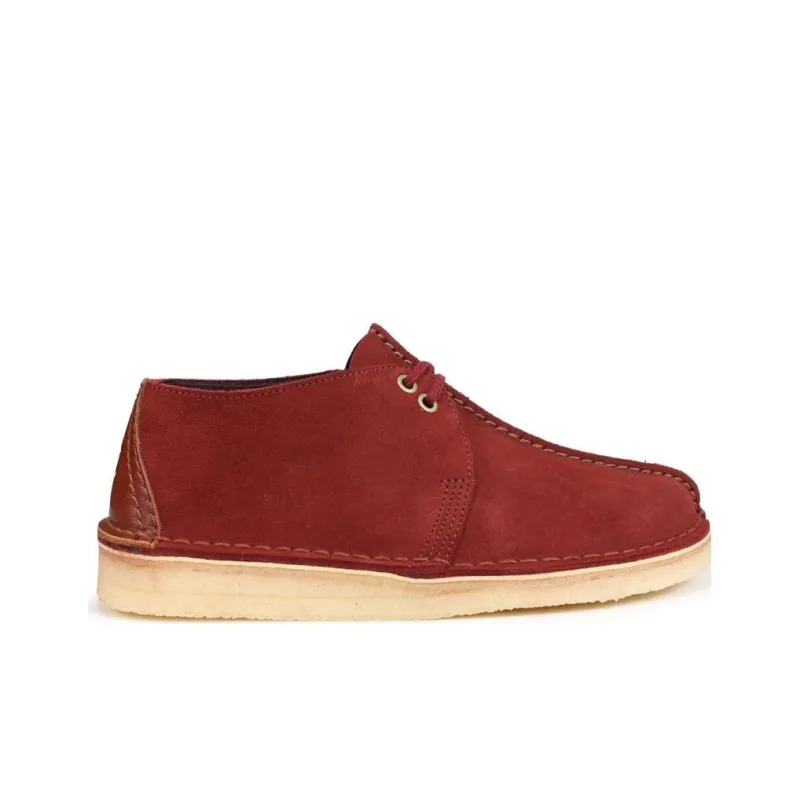 Clarks Desert Trek Casual Shoes Men's Burgundy-1