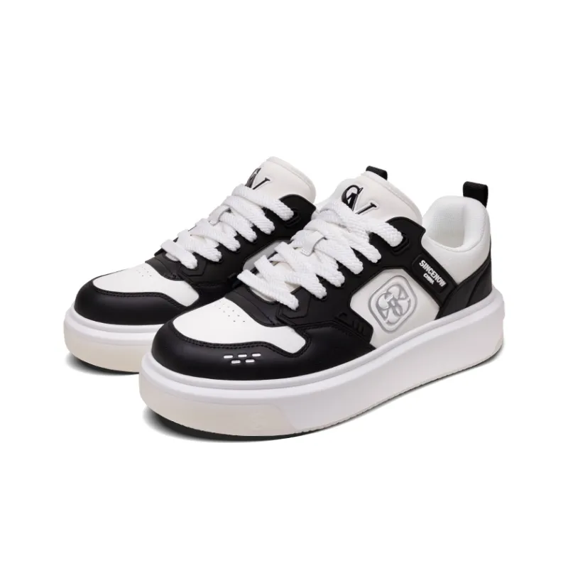 SINCENOW Slip-Resistant Cushioning Impact Resistance Wear-Resistant Low-Top Trendy Casual Shoes Men's Black-1