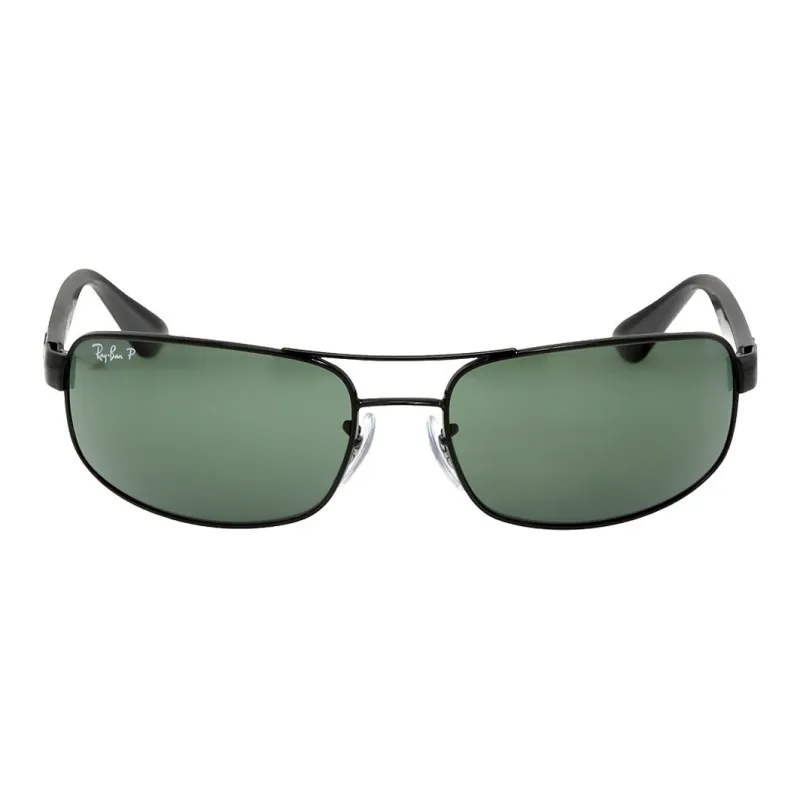 RayBan Metal Irregular Shape Sunglasses Men's Black-1