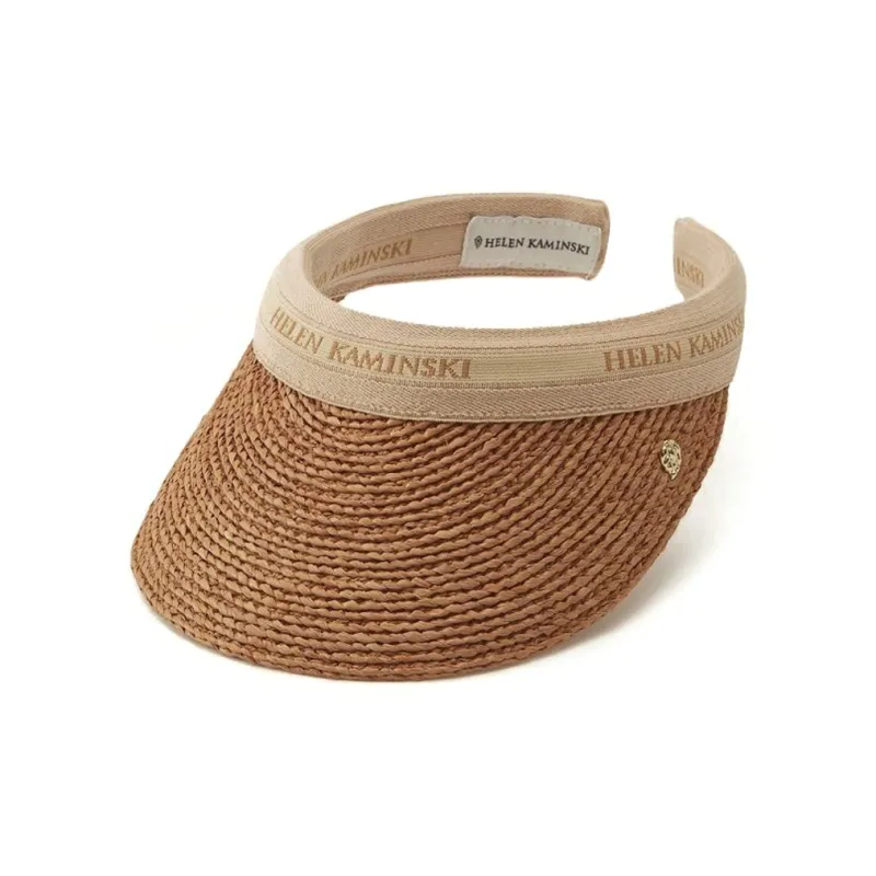 HELEN KAMINSKI Raffia, Cotton, Polyurethane, Nylon, Polyester Sun Protection Hats Unisex Yellow/Ecru-0