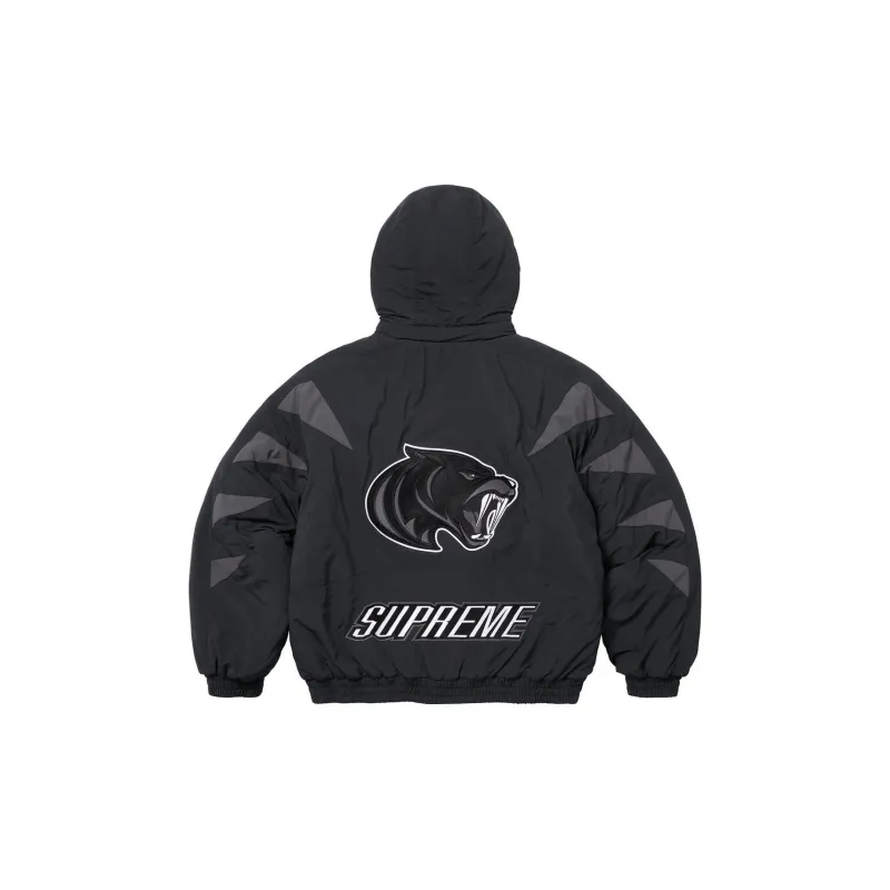 Supreme Wildcat Sideline Puffer Jacket Black S - POIZON