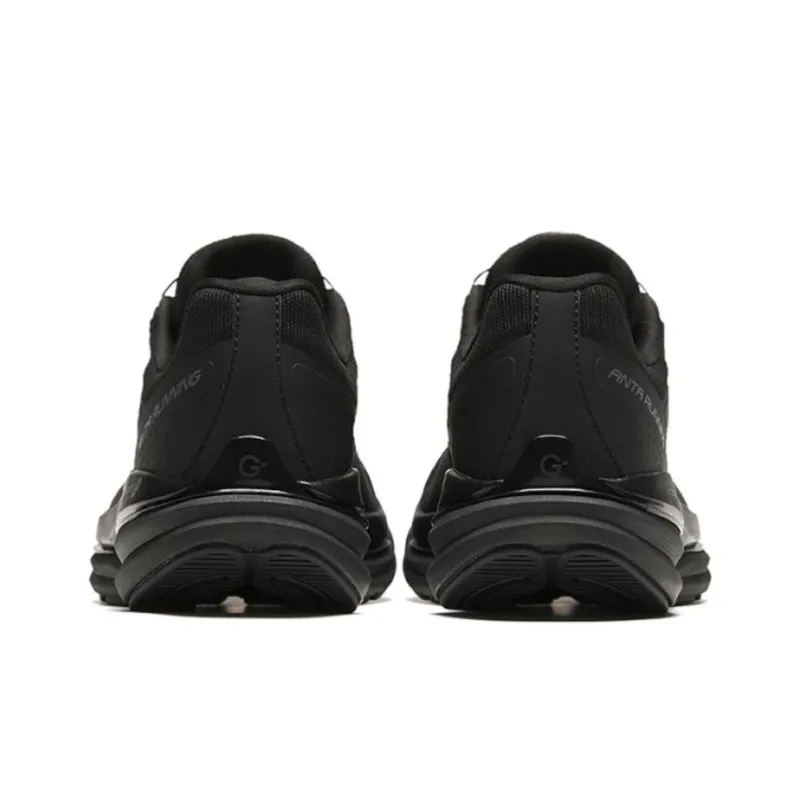 Anta Cushioning Wear Resistant Low Top Running Shoes Women's Black-3