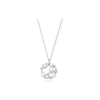YOASOBI 925 Silver Moonstone Necklaces Women's