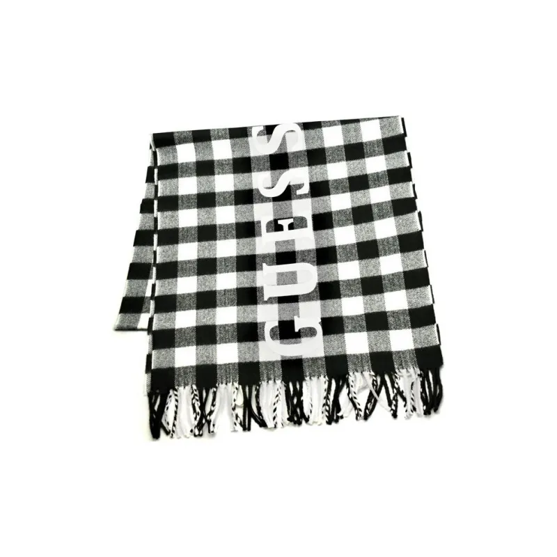 GUESS Knit Scarves Unisex Black White-0