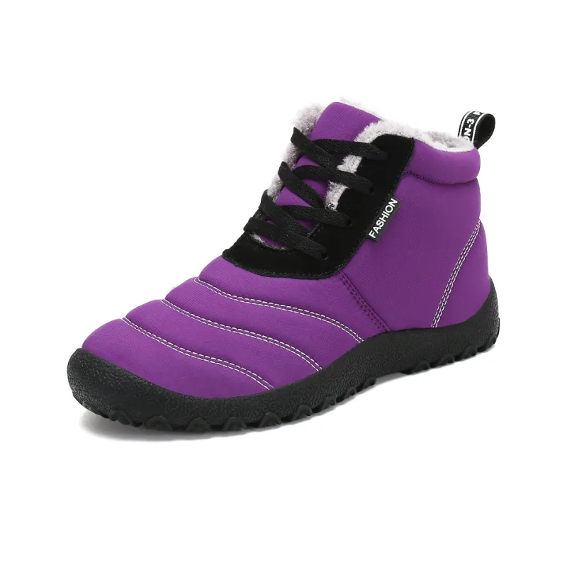 Leyang Mid Top Outdoor Shoes Unisex Purple-1