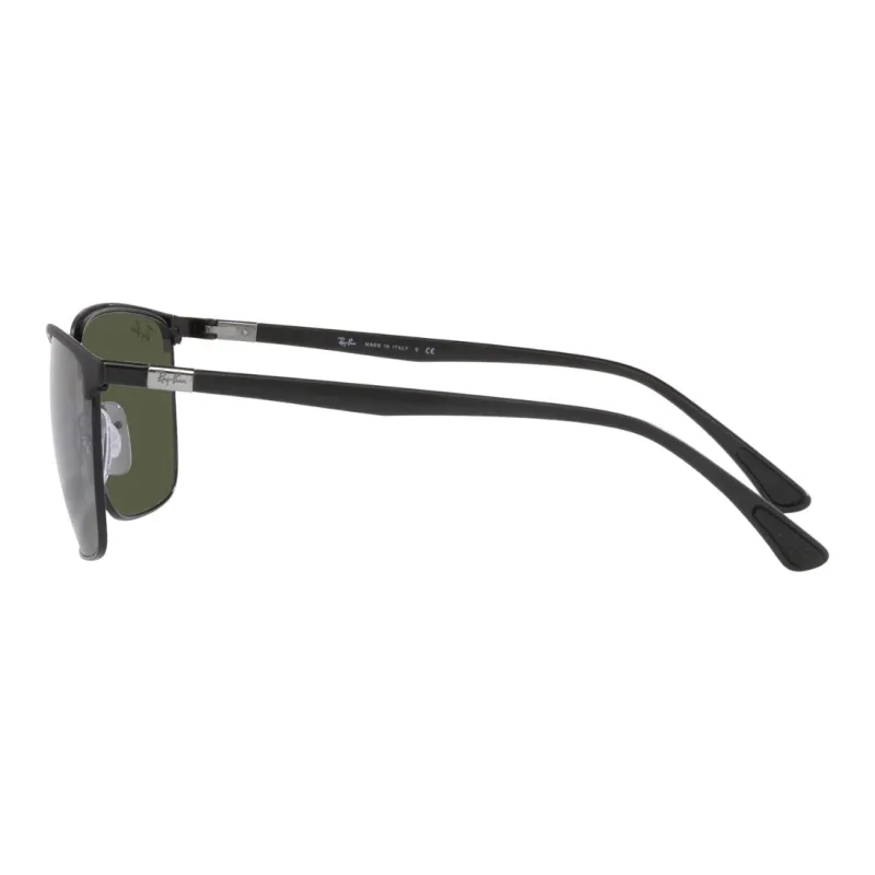 RayBan Metal Square Sunglasses Unisex Black-2