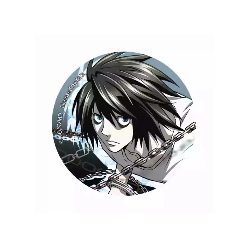 Xhdm Death Note Characters Black Mini Notebook Chain Lock Badges-1
