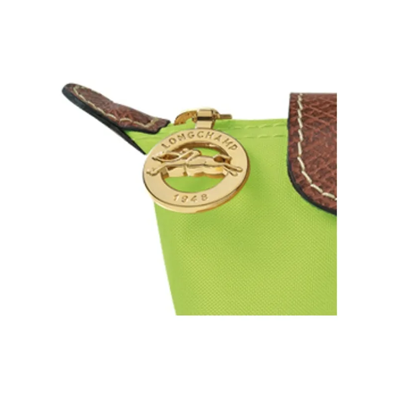 LONGCHAMP Le Pliage Cow Leather Clutch Coin Purse Regular Women's Green-3