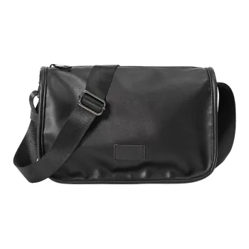 ALNI BITTON PU Crossbody Bag Regular Men's Black 1/Black 2/Black Check/Pattern Black