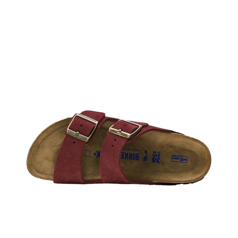 Birkenstock Arizona Soft Footbed Slide Slippers Unisex Red-2