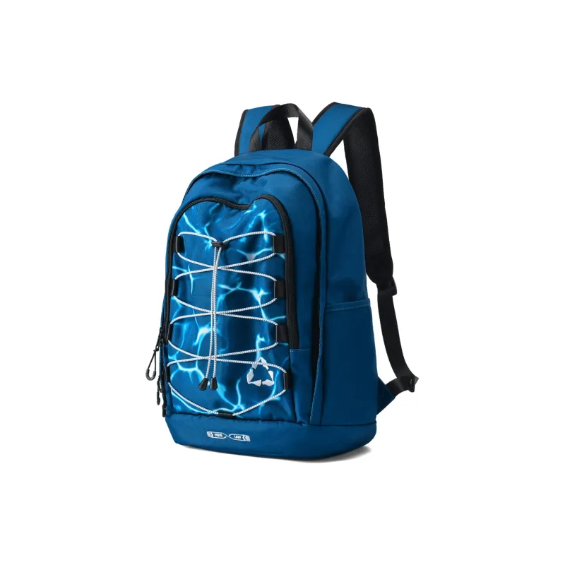 FINITE LOOP Recycled Polyester Backpack Regular Unisex Blue-1