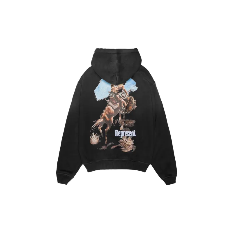 REPRESENT Wild Ride Hoodie Sweatshirt Men's Black-1