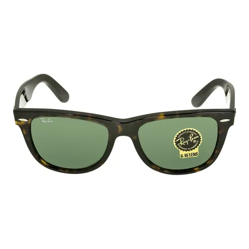 RayBan Acetate Square Sunglasses Unisex Brown