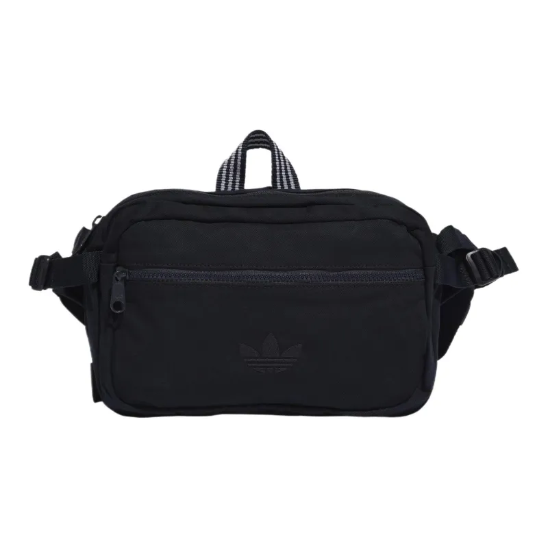 Adidas Originals Cotton One Shoulder Crossbody Fanny Pack Regular Unisex Navy Blue-0
