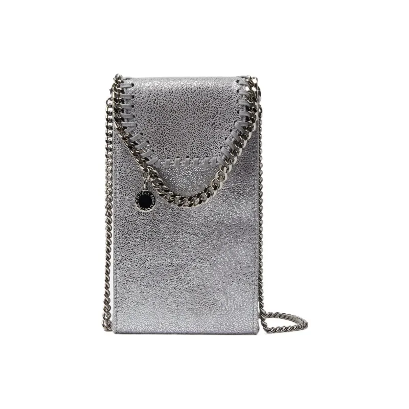 Stella McCartney Falabella Polyester Cell Phone Pouch Shoulder Bag Crossbody Bag Women's Silver-0