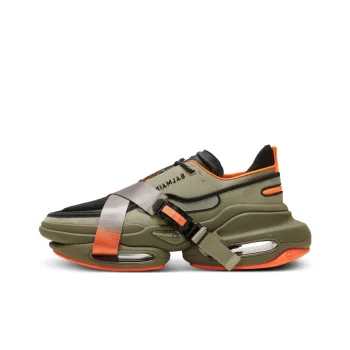 BALMAIN B Bold Low Top Casual Shoes Men's Olive Green