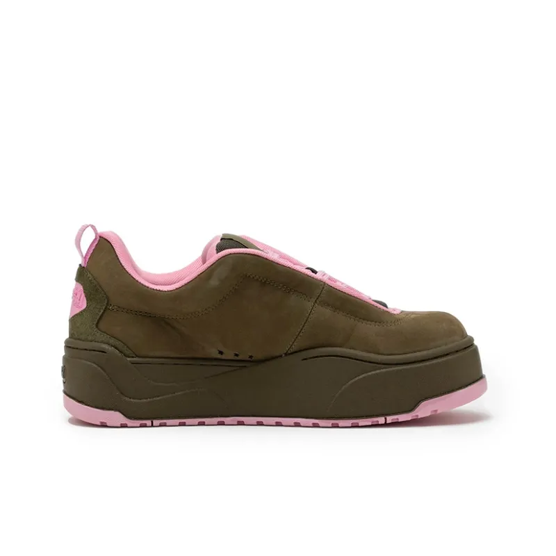 M26D Anti Slip Wear Resistant Low Top Skateboard Shoes Unisex Pink Charm-2