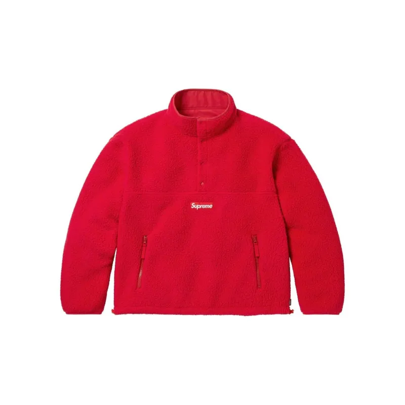 Supreme Polartec Shearling Reversible Pullover-14