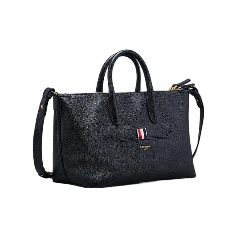 THOM BROWNE· Cow Leather Crossbody One Shoulder Handbag Small Size Men's Black-1