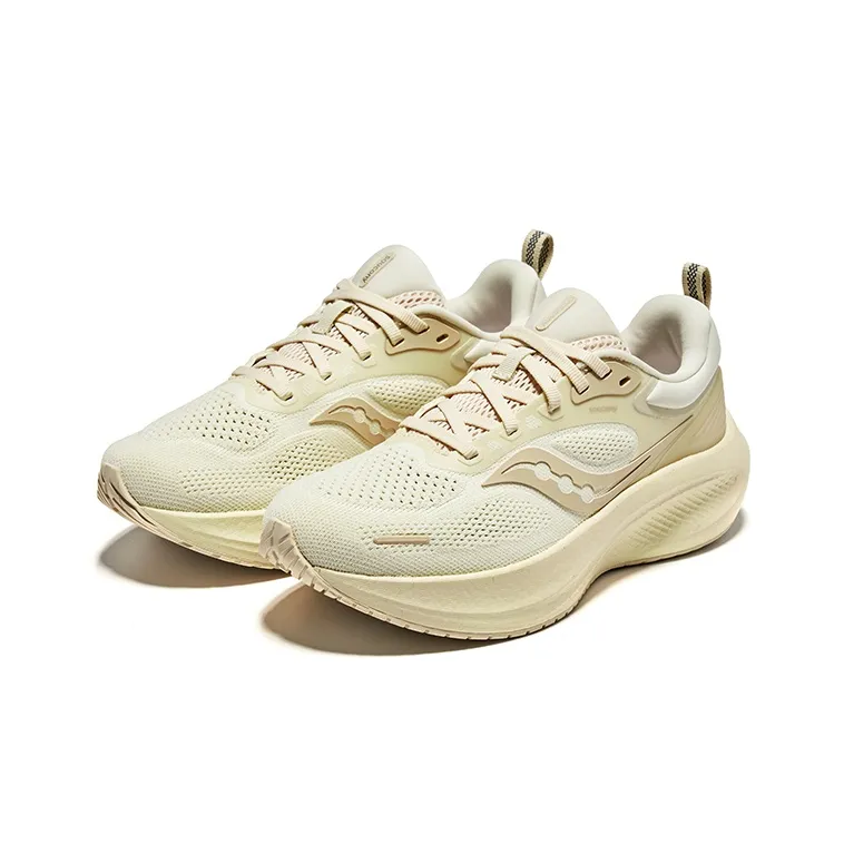Saucony Surge 3 Cushioning Breathable Lightweight Low Top Casual Running Shoes Women's Beige-2