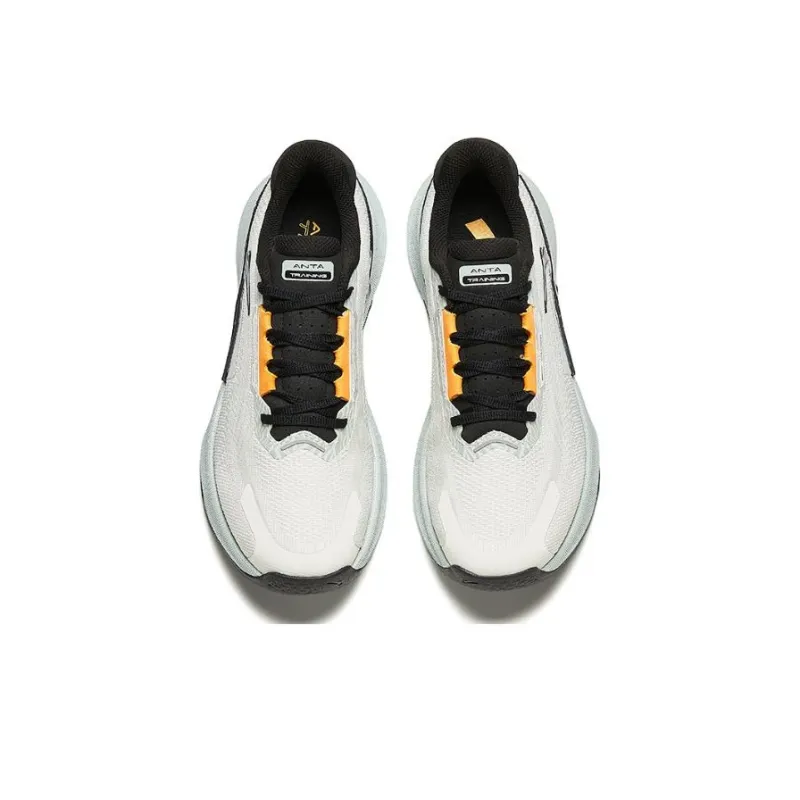 Anta Cushioning Wear Resistant Low Top Training Shoes Men's White Green-2