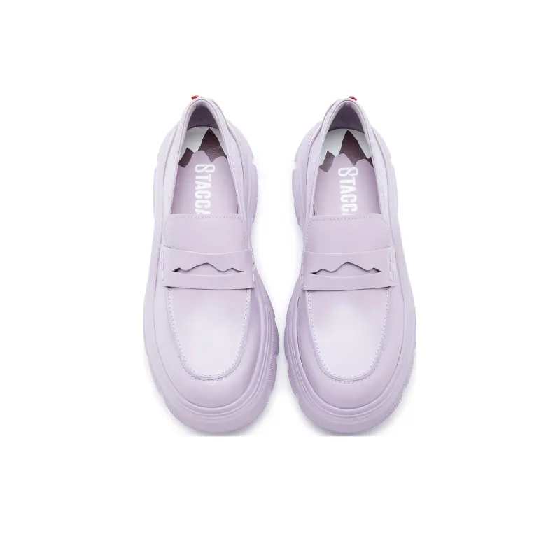 CHOUQINGNIAN x Staccato Spring Painting With Good Luck Shiny Loafers 5.5cm Women's-11