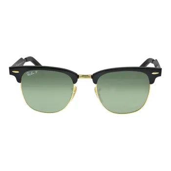 RayBan Aluminum Irregular Shape Sunglasses Unisex Black