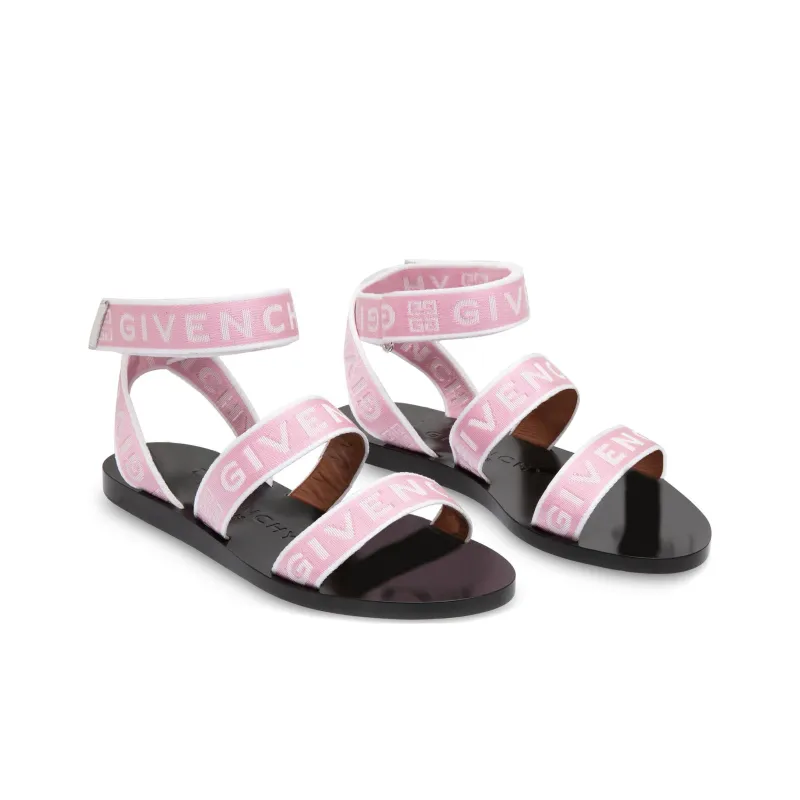 Givenchy One Strap Sandals Women's Pink-1