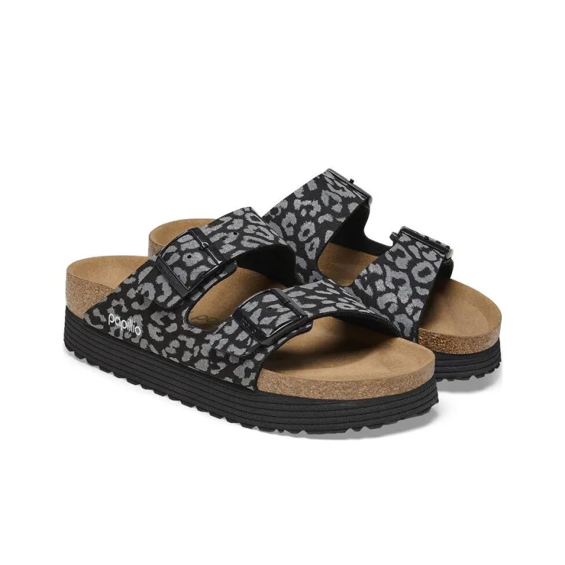 Birkenstock Arizona Grooved Slide Slippers Women's Black Gray Color Narrow Fit-2