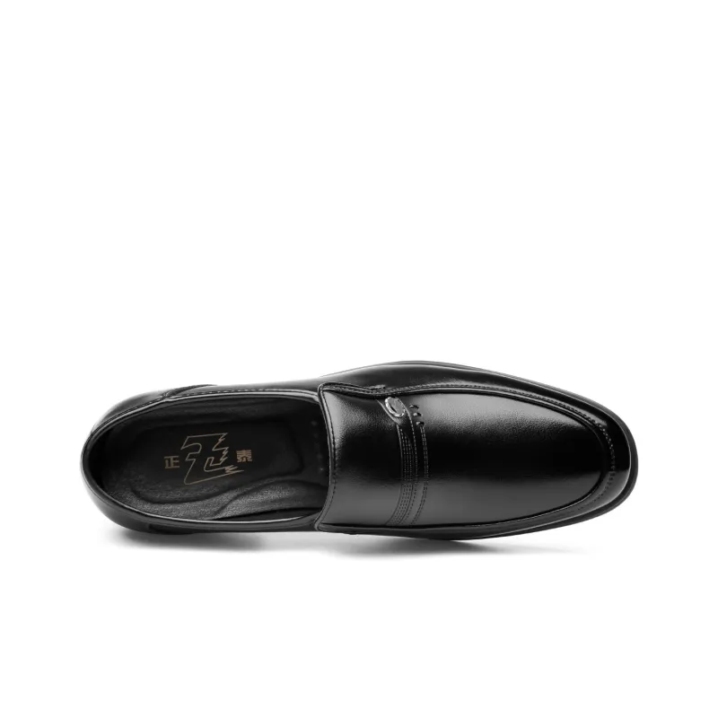 CHINT Dress Shoes Men Low Top Black-2