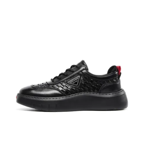 STEVE MADDEN Skateboard Shoes Men Low-Top Black