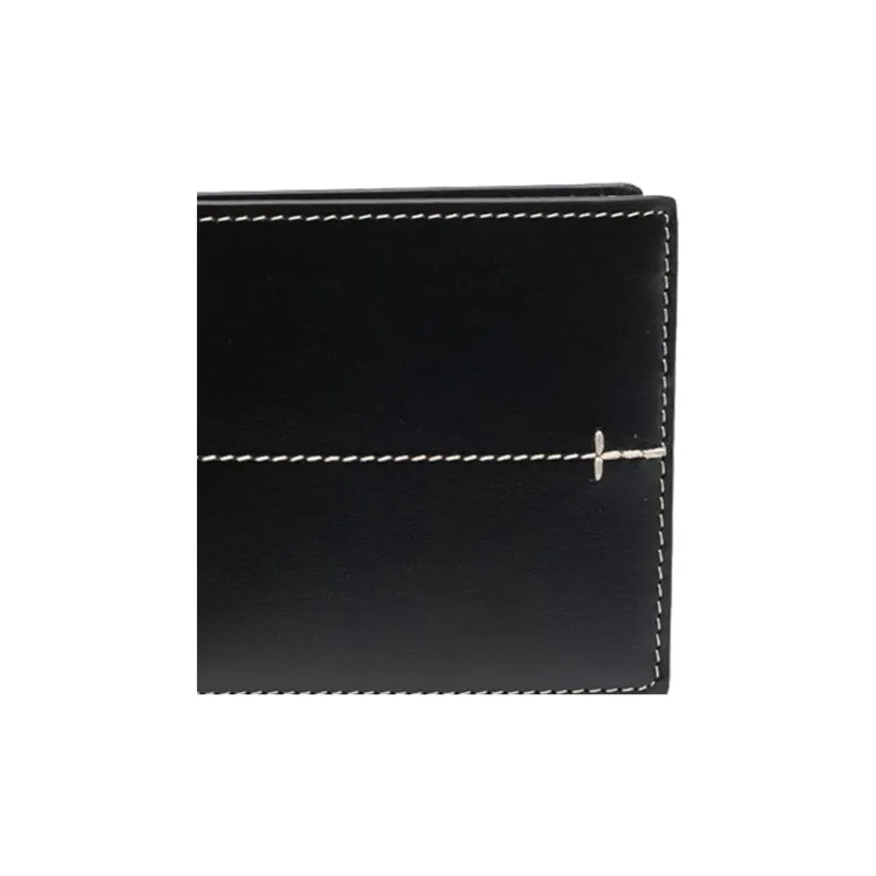 TOD'S Leather Wallet Men's Black-3