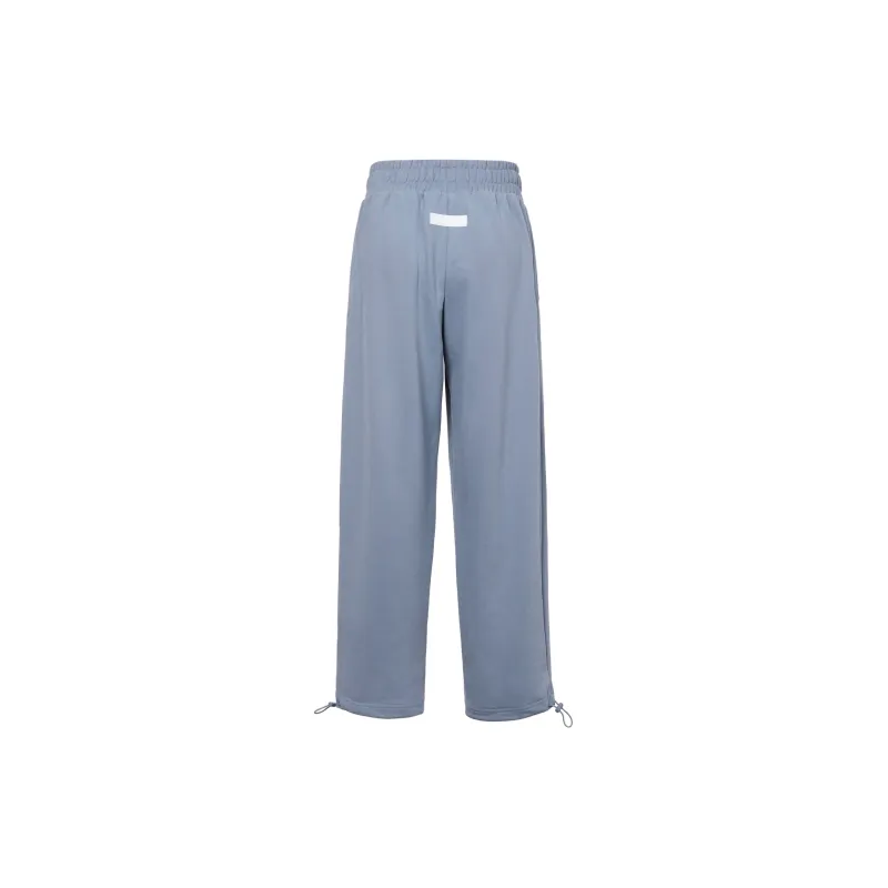 Adidas Knitted Sports Pants Women's Silver Gray Violet-2