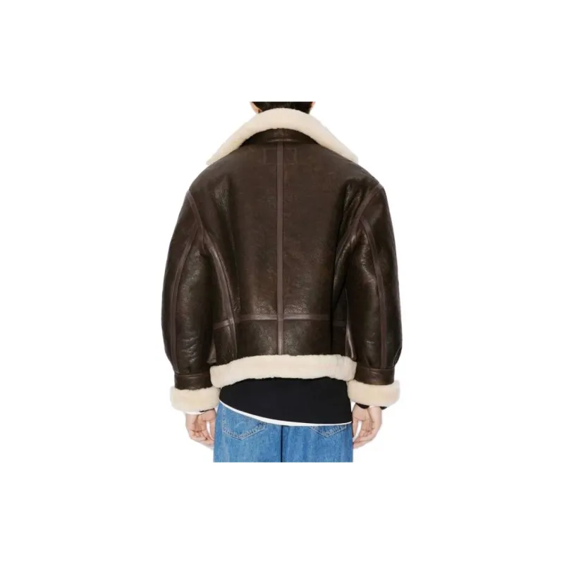 KENZO FW23 Leather Jacket Men's Brown-1