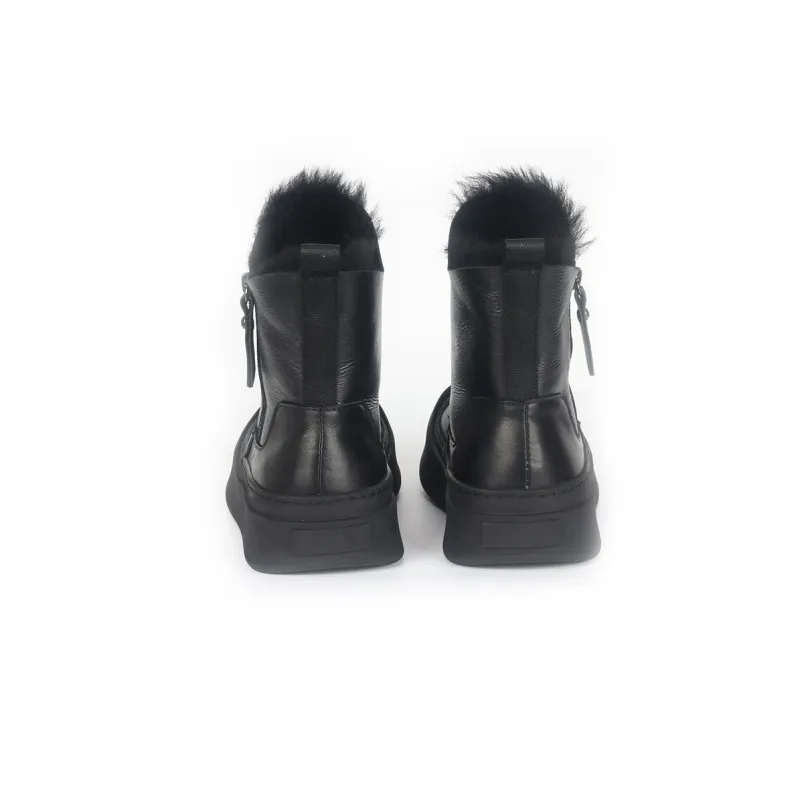 Thai Points Snow Boots Men's Black-4