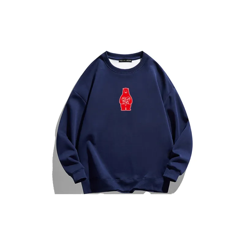 POLAR BEAR Loose Fit Drop Shoulder Sweatshirt Unisex-11