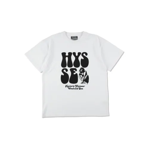 Wind And Sea X HYSTERIC GLAMOUR T-Shirts Men White