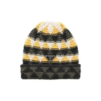 PRADA Wool Cashmere Beanies Women's Multicolor