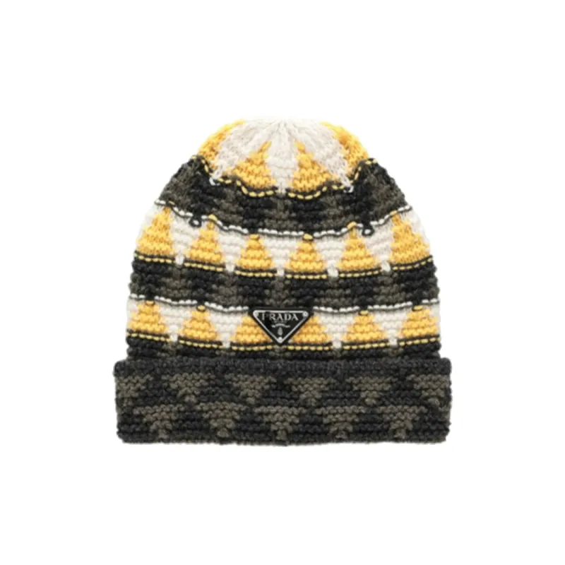 PRADA Wool Cashmere Beanies Women's Multicolor-0