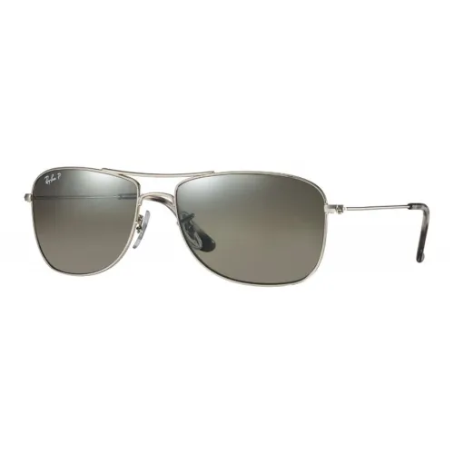 RayBan Metal Aviator Sunglasses Unisex Silver
