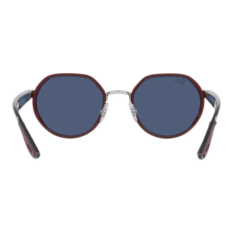 RayBan Metal Round Sunglasses Men's Silver-4